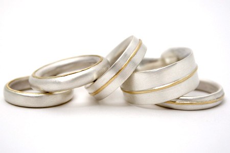 Selection of Gold Lines rings