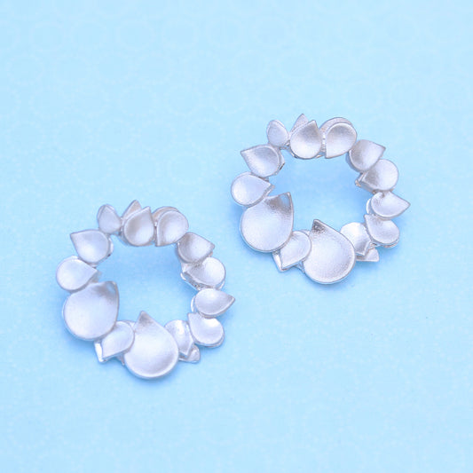 Dewdrop Halo Stud Earrings