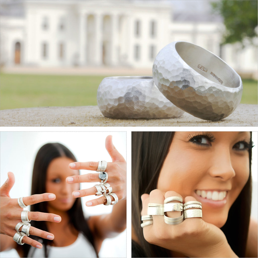 Chunky ring wedding and model shots