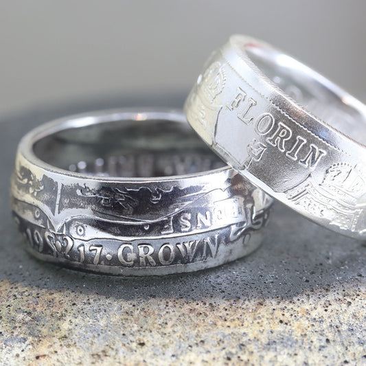 Vintage Sterling Silver Coin Ring