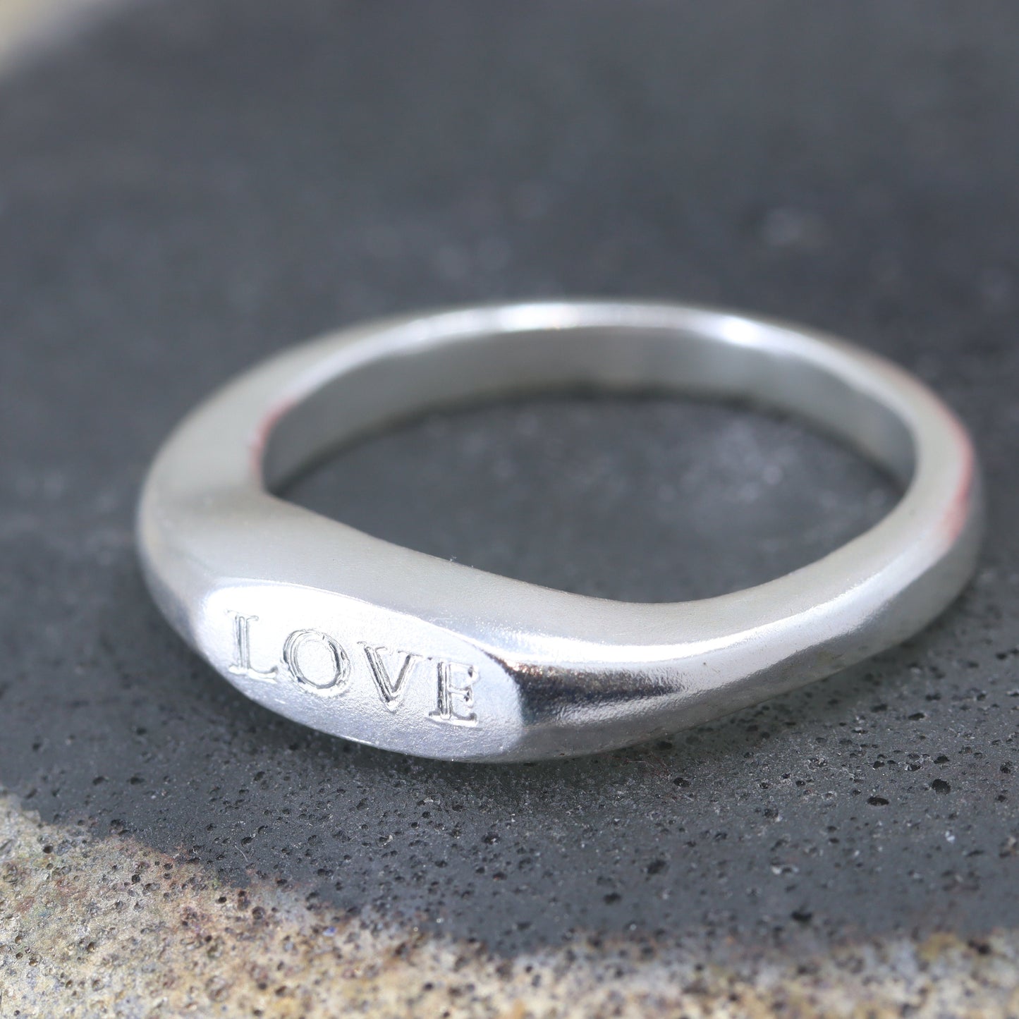 Thin Moulton Signet Style ring