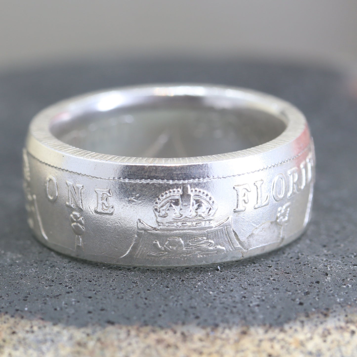 Vintage Sterling Silver Coin Ring
