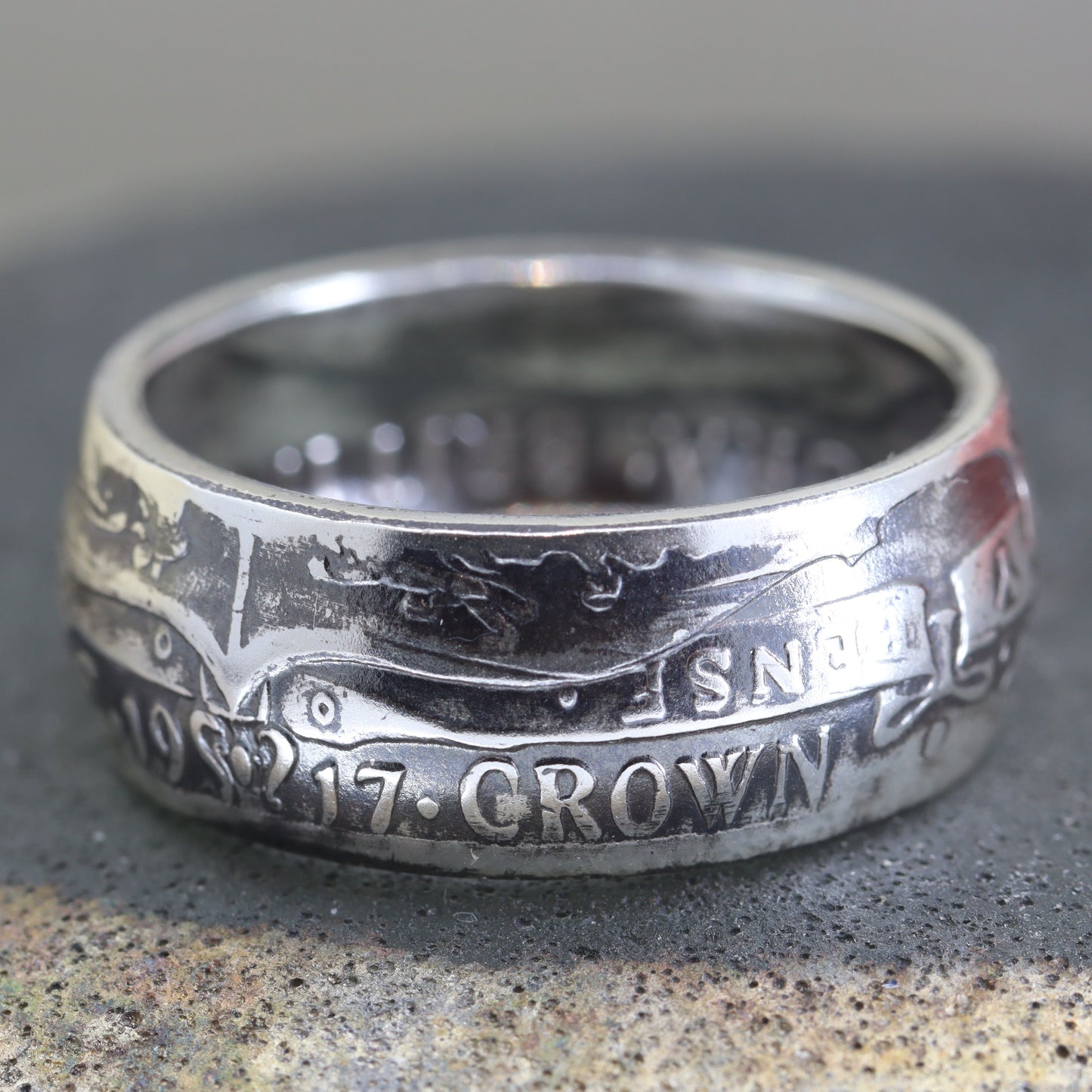 Vintage Sterling Silver Coin Ring