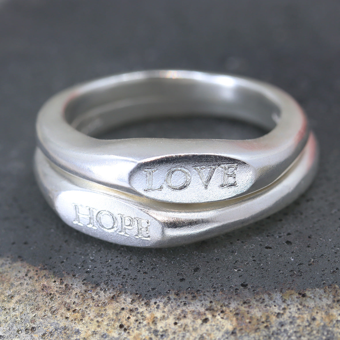 Thin Moulton Signet Style ring