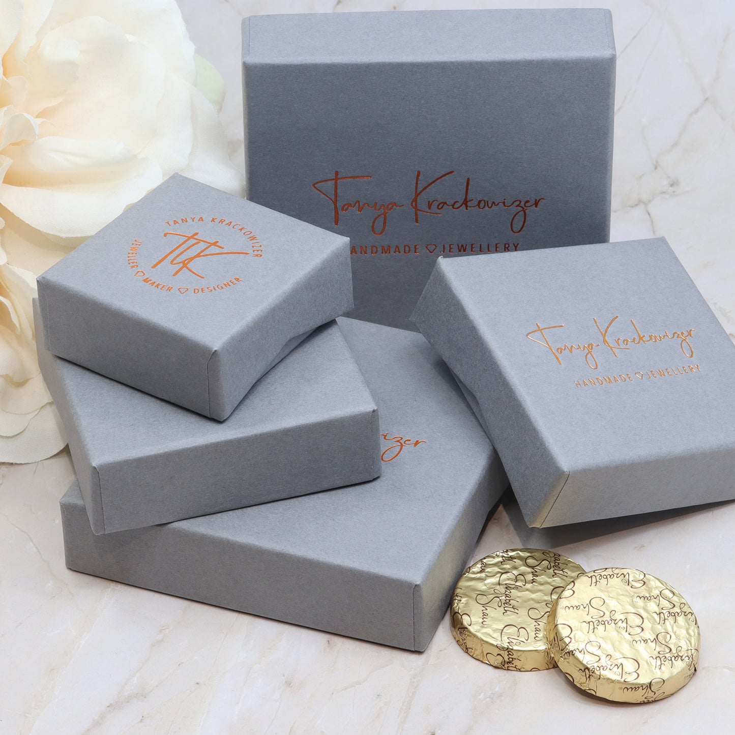 Halo Silver & Gold Ring – Personalised