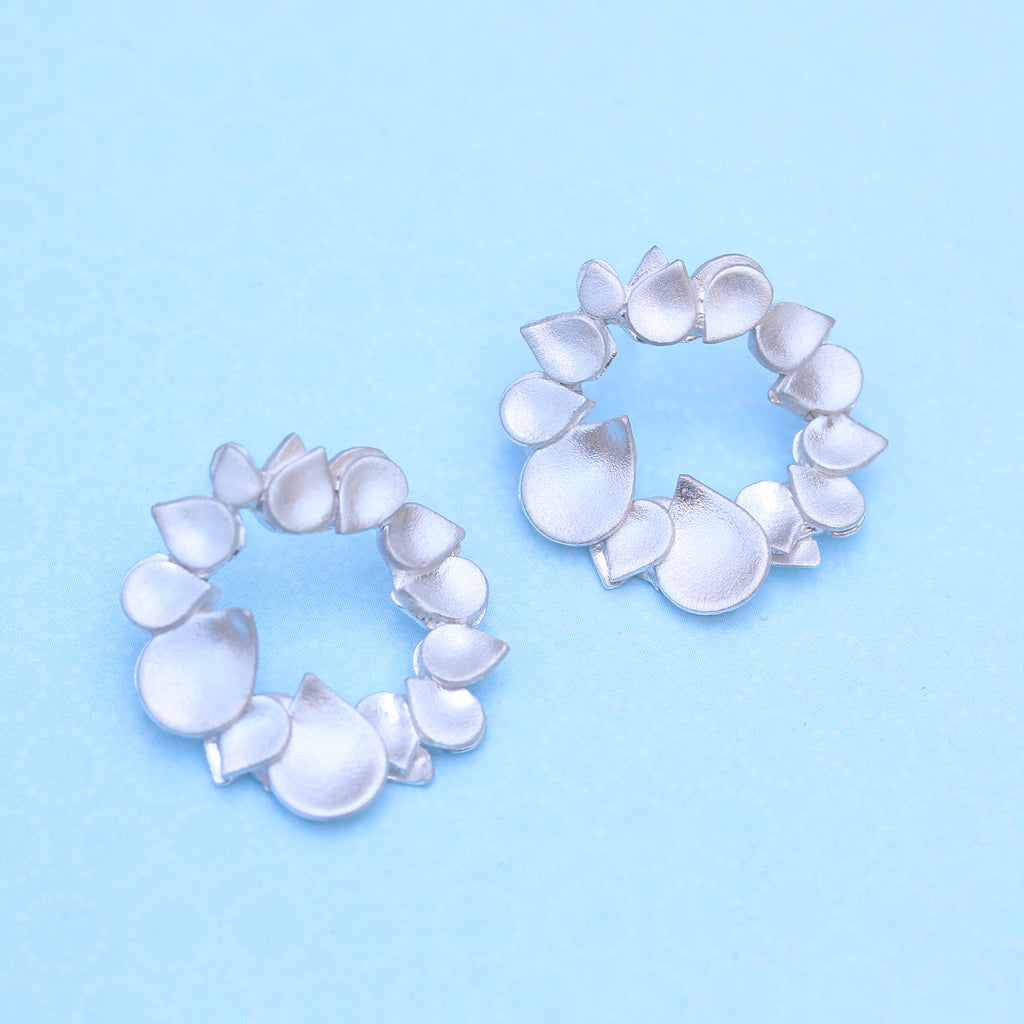 Dewdrop Halo Stud Earrings