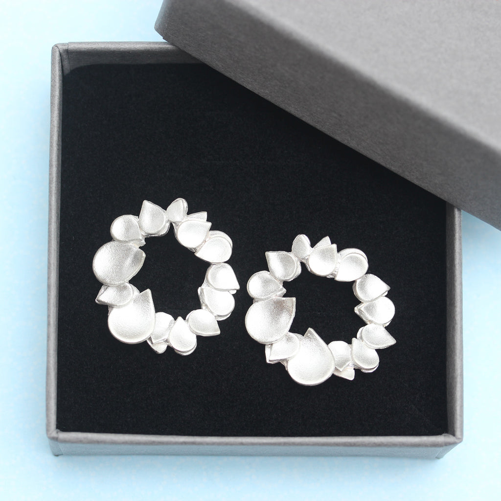 Dewdrop Halo Stud Earrings