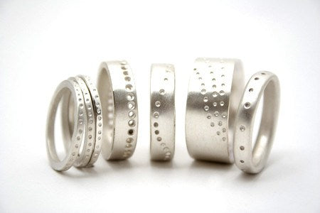 Selection of rings from the Dotty collection
