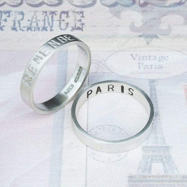 Personalised Silver Story Ring