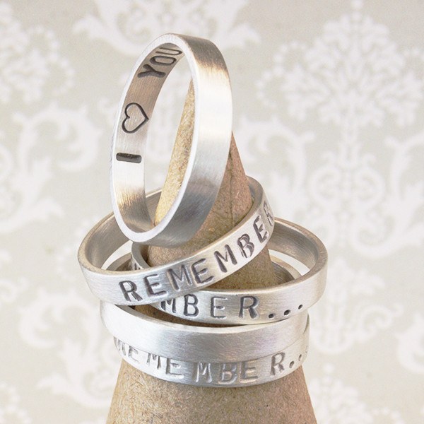 Personalised Silver Story Ring